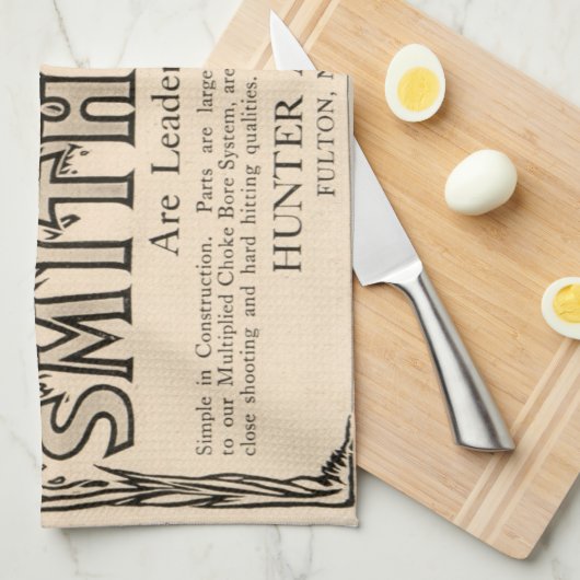 ヴィンテージスミスはアヒルの狩りの台所タオルを撃ちます キッチンタオル (四つ折り)