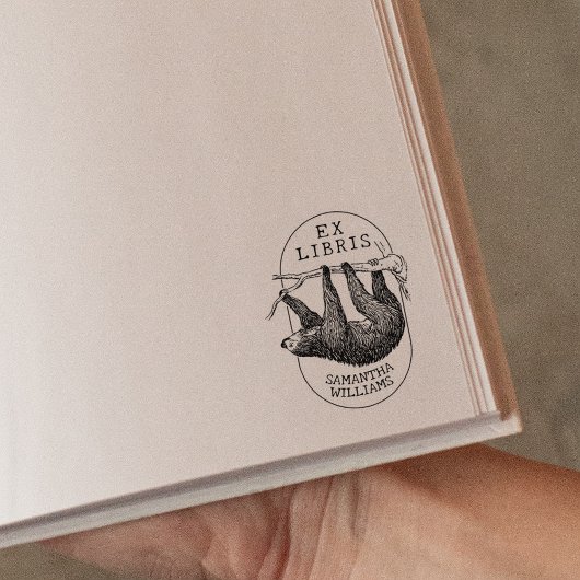 ヴィンテージスモダン、Ex Libris Book ラバースタンプ