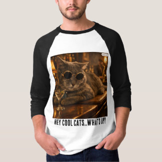 ヴィンテージスモーキー、ヒップでクールなネコ Tシャツ