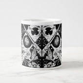 ヴィンテージスモールワールドVI - Kandinsky抽象芸術アート ジャンボコーヒーマグカップ (正面)