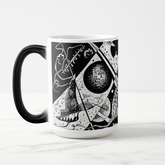 ヴィンテージスモールワールドVI - Kandinsky抽象芸術アート モーフィングマグカップ (左)