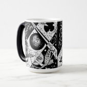 ヴィンテージスモールワールドVI - Kandinsky抽象芸術アート モーフィングマグカップ (正面左)