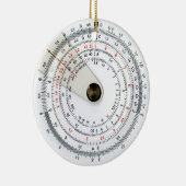 ヴィンテージスライドルールの写真 セラミックオーナメント (右)