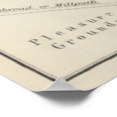 ヴィンテージスリナムのパラマリボの地図（1876年） ポスター (角)