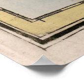 ヴィンテージスリランカの地図（1801年） ポスター (角)