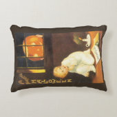 ヴィンテージスリリングなハロウィンバイエレンクラッサドル アクセントクッション (正面)