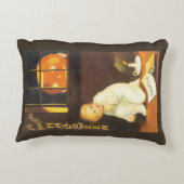 ヴィンテージスリリングなハロウィンバイエレンクラッサドル アクセントクッション (裏面)