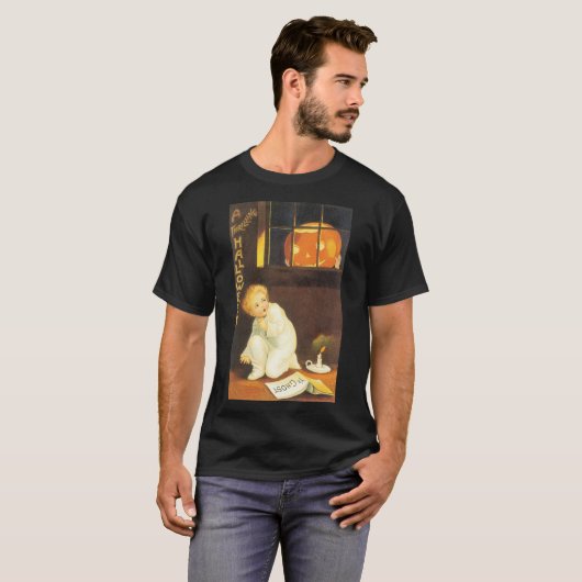 ヴィンテージスリリングなハロウィンバイエレンクラッサドル Tシャツ (正面フル)