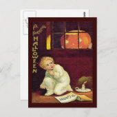 ヴィンテージスリリングなハロウィーン ポストカード (正面/裏面)