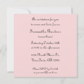 ヴィンテージスリーオールド誕生日ガール招待状 招待状 (裏面)