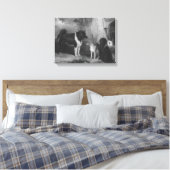 ヴィンテージスリードッグトマスMusgrave Joy キャンバスプリント (インサイチュ (寝室))