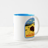 ヴィンテージスリーピングベアデュネスミシガン ツートーンマグカップ (正面右)