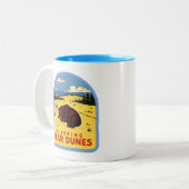 ヴィンテージスリーピングベアデュネスミシガン ツートーンマグカップ (正面左)