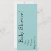 ヴィンテージスリーピングベビーベビーシャワー招待状 招待状 (裏面)