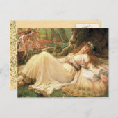 ヴィンテージスリープ妖精の国クイーンポストカード ポストカード (正面/裏面)