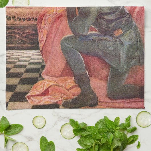 ヴィンテージスリープ美しいbyジェシー・ウィルコックス・スミス キッチンタオル (折り畳み)