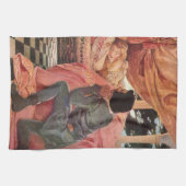 ヴィンテージスリープ美しいbyジェシー・ウィルコックス・スミス キッチンタオル (横)