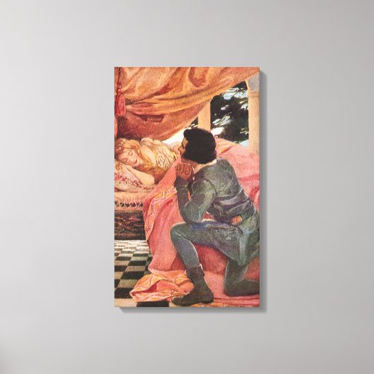 ヴィンテージスリープ美しいbyジェシー・ウィルコックス・スミス キャンバスプリント (正面)