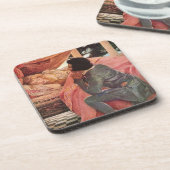 ヴィンテージスリープ美しいbyジェシー・ウィルコックス・スミス コースター (左側)