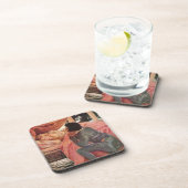 ヴィンテージスリープ美しいbyジェシー・ウィルコックス・スミス コースター (右側)