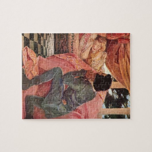 ヴィンテージスリープ美しいbyジェシー・ウィルコックス・スミス ジグソーパズル (横)