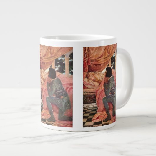 ヴィンテージスリープ美しいbyジェシー・ウィルコックス・スミス ジャンボコーヒーマグカップ (正面右)