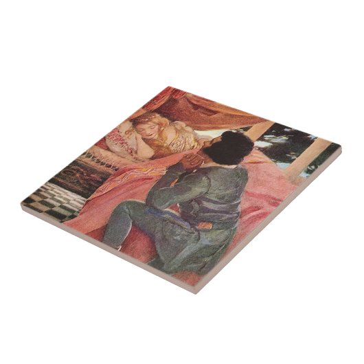 ヴィンテージスリープ美しいbyジェシー・ウィルコックス・スミス タイル (側面)