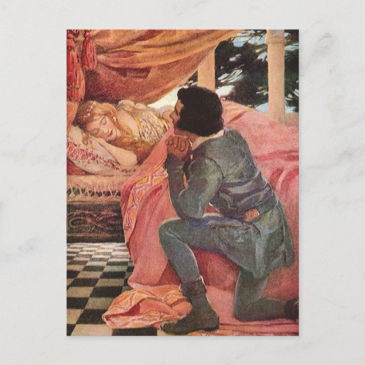 ヴィンテージスリープ美しいbyジェシー・ウィルコックス・スミス ポストカード (正面)