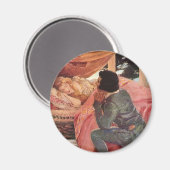 ヴィンテージスリープ美しいbyジェシー・ウィルコックス・スミス マグネット (正面/裏面)