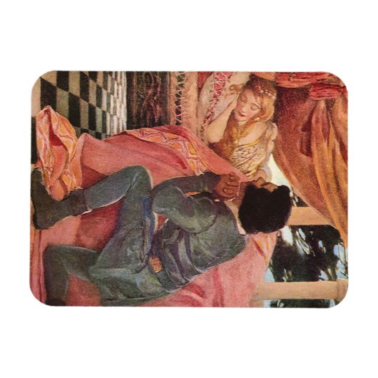 ヴィンテージスリープ美しいbyジェシー・ウィルコックス・スミス マグネット (横)