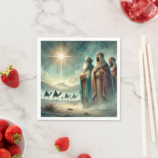 ヴィンテージスリーワイズメンズ出生切り離 スタンダードカクテルナプキン (インサイチュ)