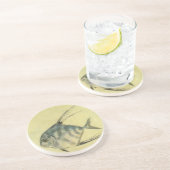 ヴィンテージスレッドフィントレヴァリー、アフリカポンパノフィッシュ コースター (側面)