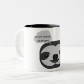 ヴィンテージスロス引用文ツートーンコーヒーマグ ツートーンマグカップ (正面左)