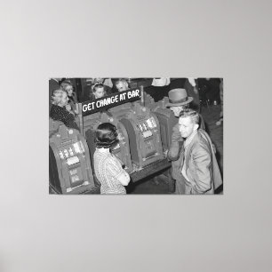 ヴィンテージスロットマシン – Las Vegas 1940 キャンバスプリント