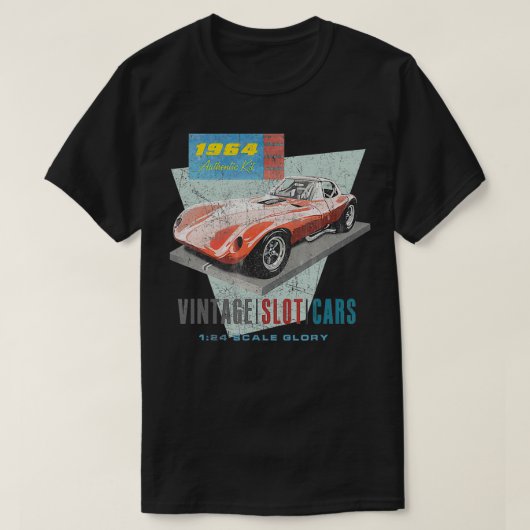 ヴィンテージスロットレーシングのスローバック Tシャツ (デザイン正面)