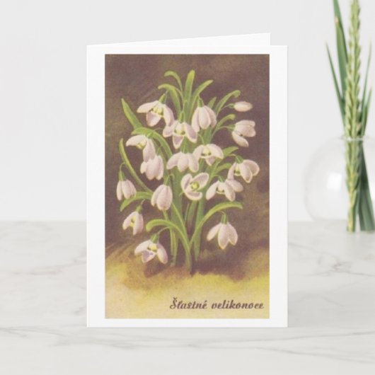 ヴィンテージスロバキア/チェコイースターカード シーズンカード (正面)