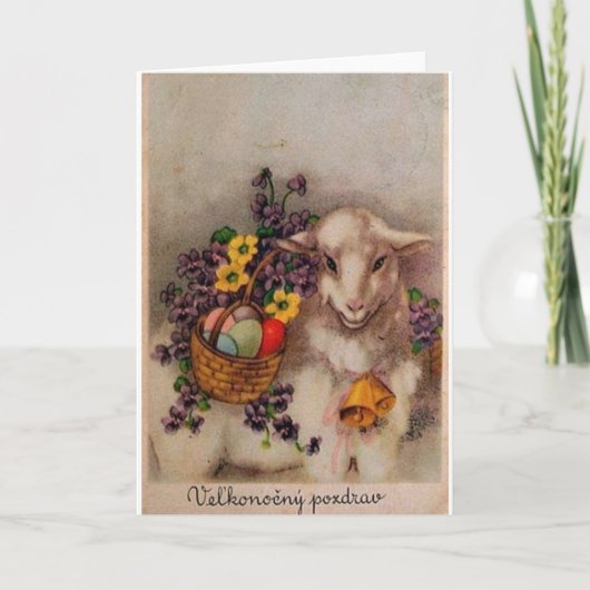 ヴィンテージスロバキア/チェコイースターカード シーズンカード (正面)