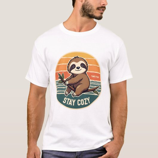 ヴィンテージスローシャツ ゆっくり進もう あたたかく過ごそう 2 Tシャツ (正面)