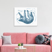 ヴィンテージスロース キャンバスプリント (インサイチュ (リビング))