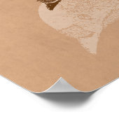 ヴィンテージスワローイラストレーション- 1800のアンティークバード ポスター (角)