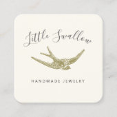 ヴィンテージスワローデザイナー スクエア名刺 (正面)