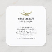 ヴィンテージスワローデザイナー スクエア名刺 (裏面)