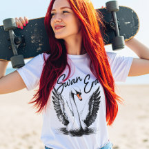 ヴィンテージスワンエラブラックプリント