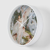 ヴィンテージスワンガールズバイW.クレーン 壁時計 (傾斜)