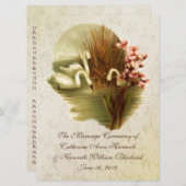 ヴィンテージスワンズ結婚式 プログラム (正面/裏面)