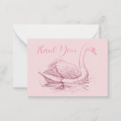 ヴィンテージスワンバード ノートカード (正面)