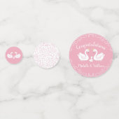 ヴィンテージスワンベビーシャワー春 コンフェッティ (裏面)