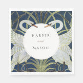 ヴィンテージスワンラヴ結婚ズ スタンダードランチョンナプキン (正面)