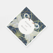 ヴィンテージスワンラヴ結婚ズ スタンダードランチョンナプキン (角)