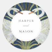 ヴィンテージスワンラヴ結婚ズ ラウンドシール (正面)